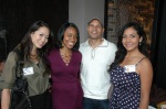 Young Professionals mingling including YPN-LA committee members Sheri Correa (Second from Left) and Raquel Gallegos (Far right)
